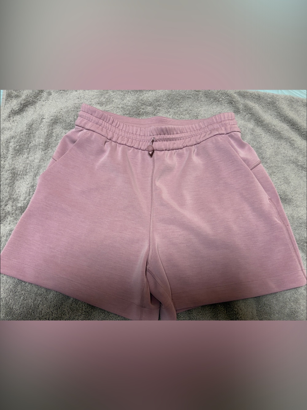 Lululemon Mauve Pink Drawstring Waist Shorts